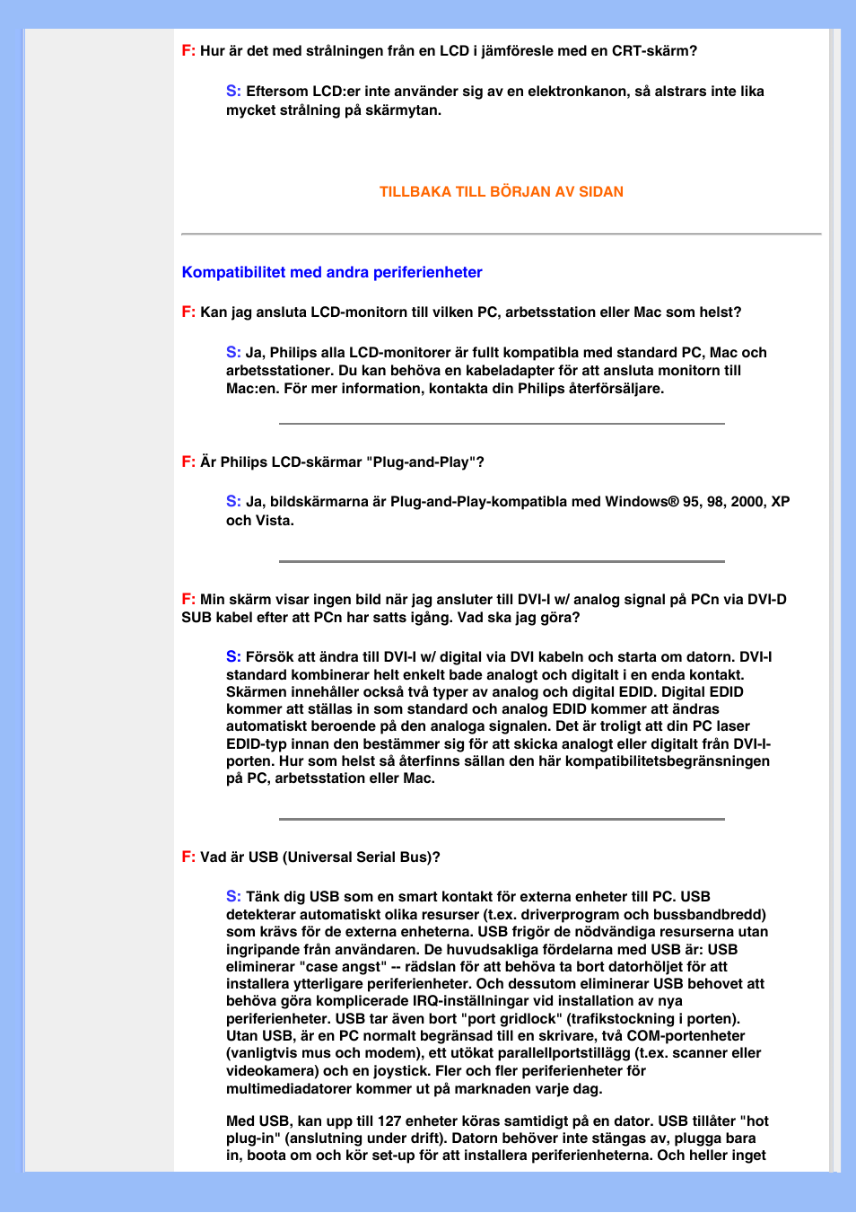 Andra periferienheter | Philips 220EW8 User Manual | Page 8 / 88