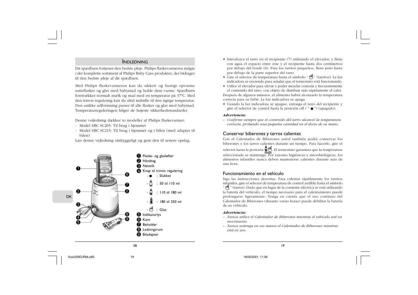 Philips SC205 User Manual | Page 21 / 40