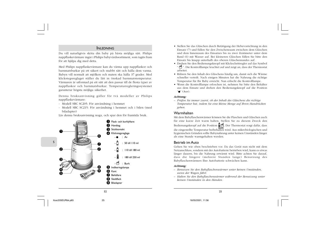Philips SC205 User Manual | Page 27 / 40