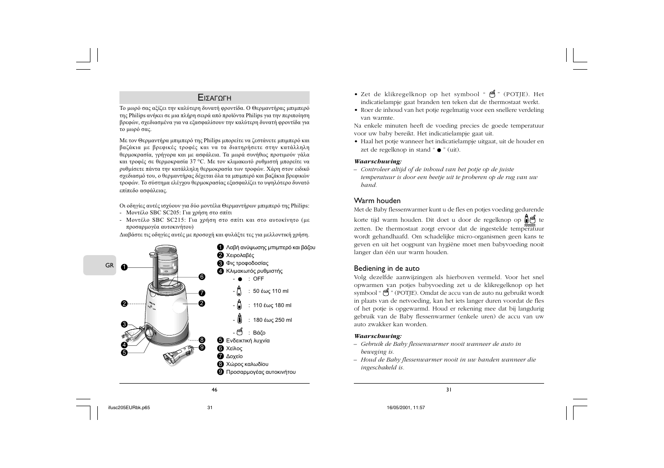 Philips SC205 User Manual | Page 33 / 40