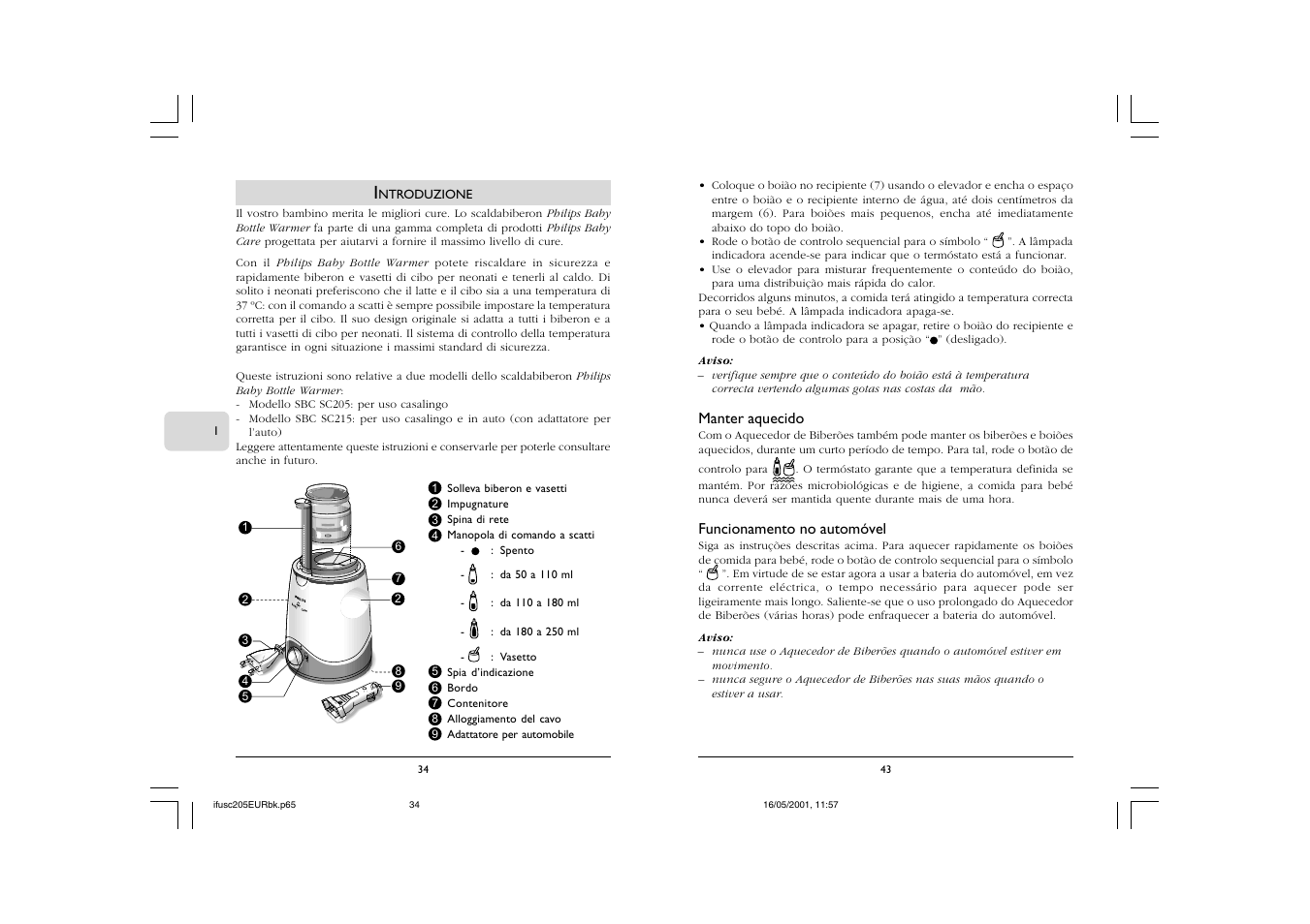 Philips SC205 User Manual | Page 36 / 40