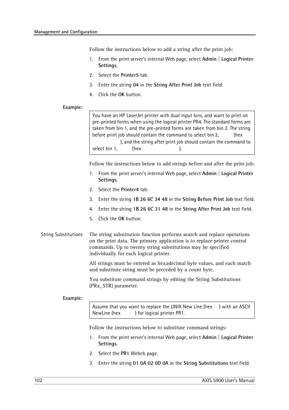 Philips AXIS 5900 User Manual | Page 102 / 160