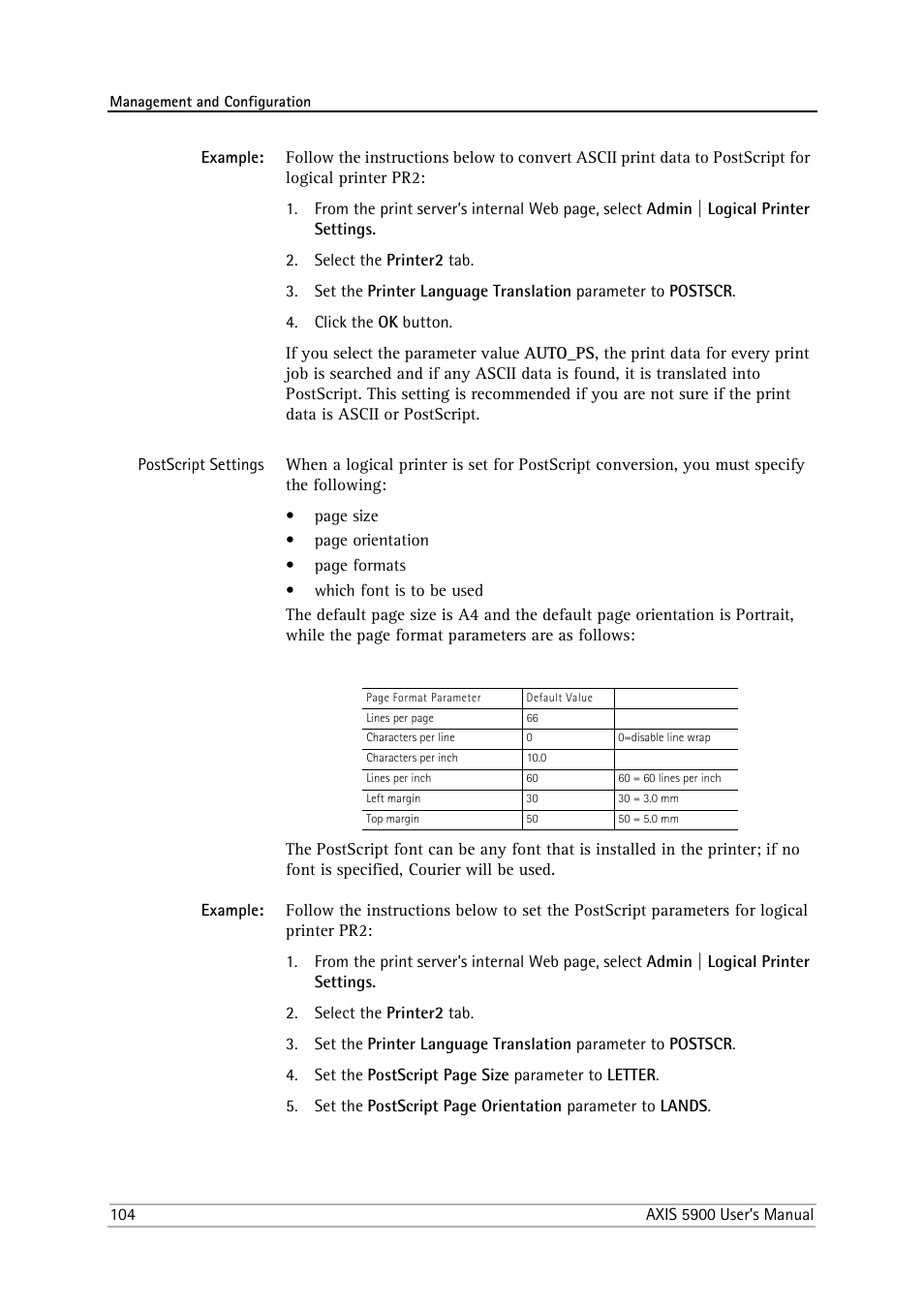 Philips AXIS 5900 User Manual | Page 104 / 160