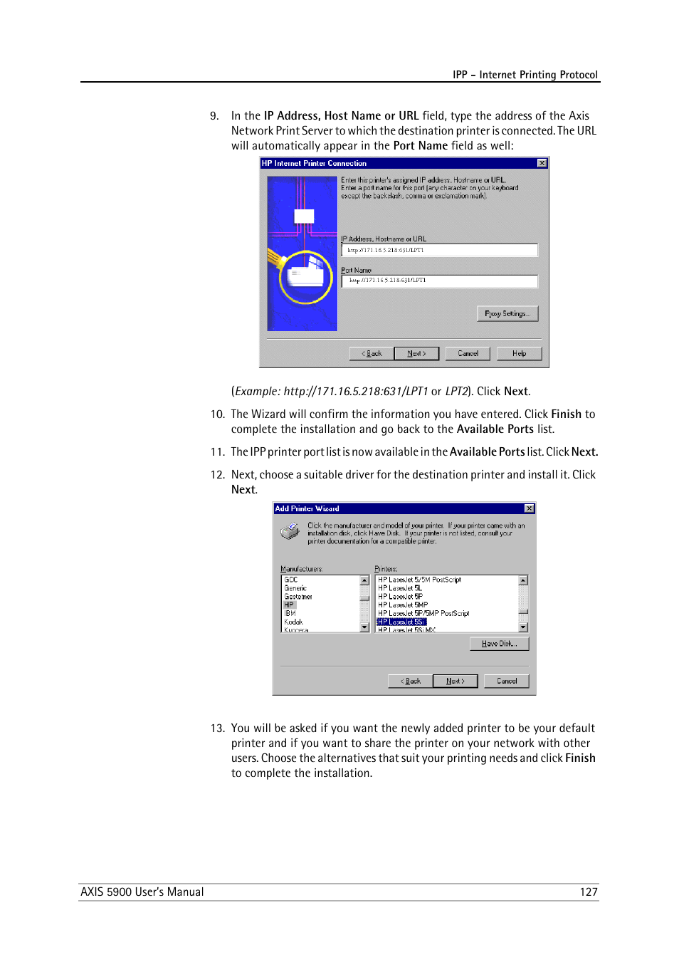 Philips AXIS 5900 User Manual | Page 127 / 160