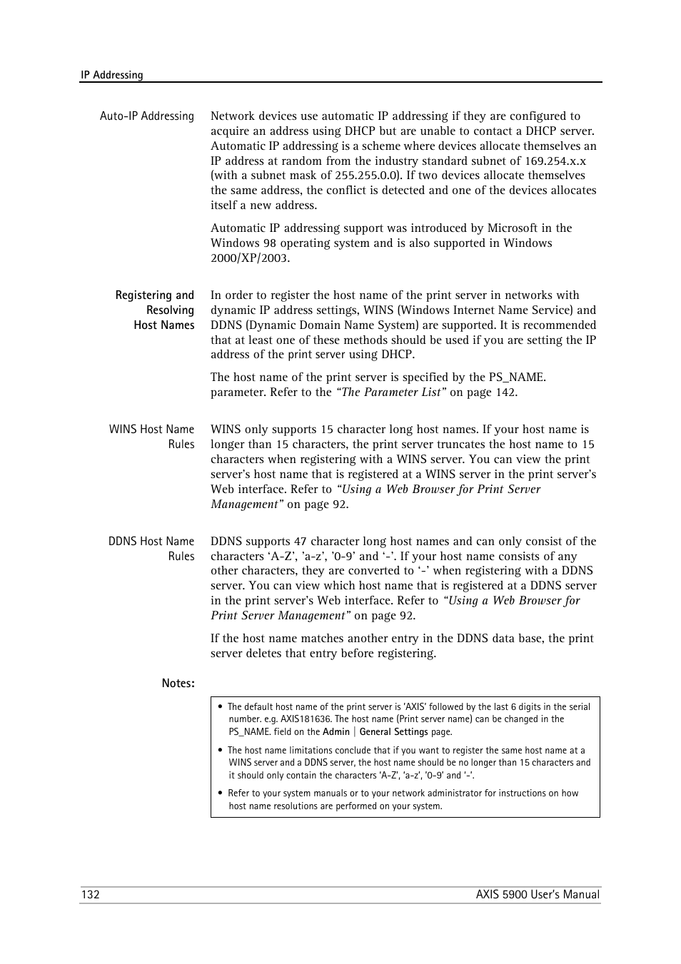 Registering and resolving host names | Philips AXIS 5900 User Manual | Page 132 / 160