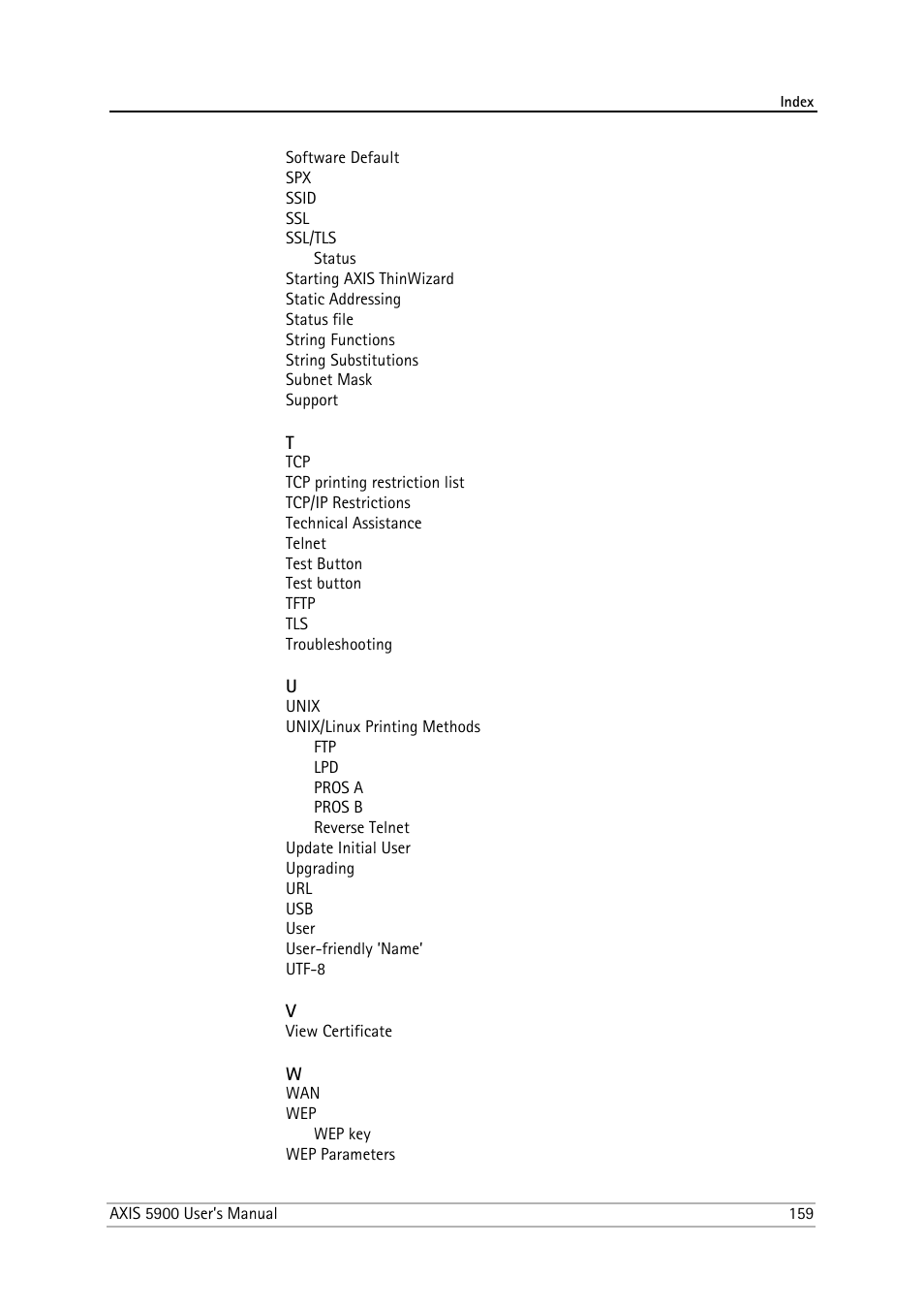 Philips AXIS 5900 User Manual | Page 159 / 160