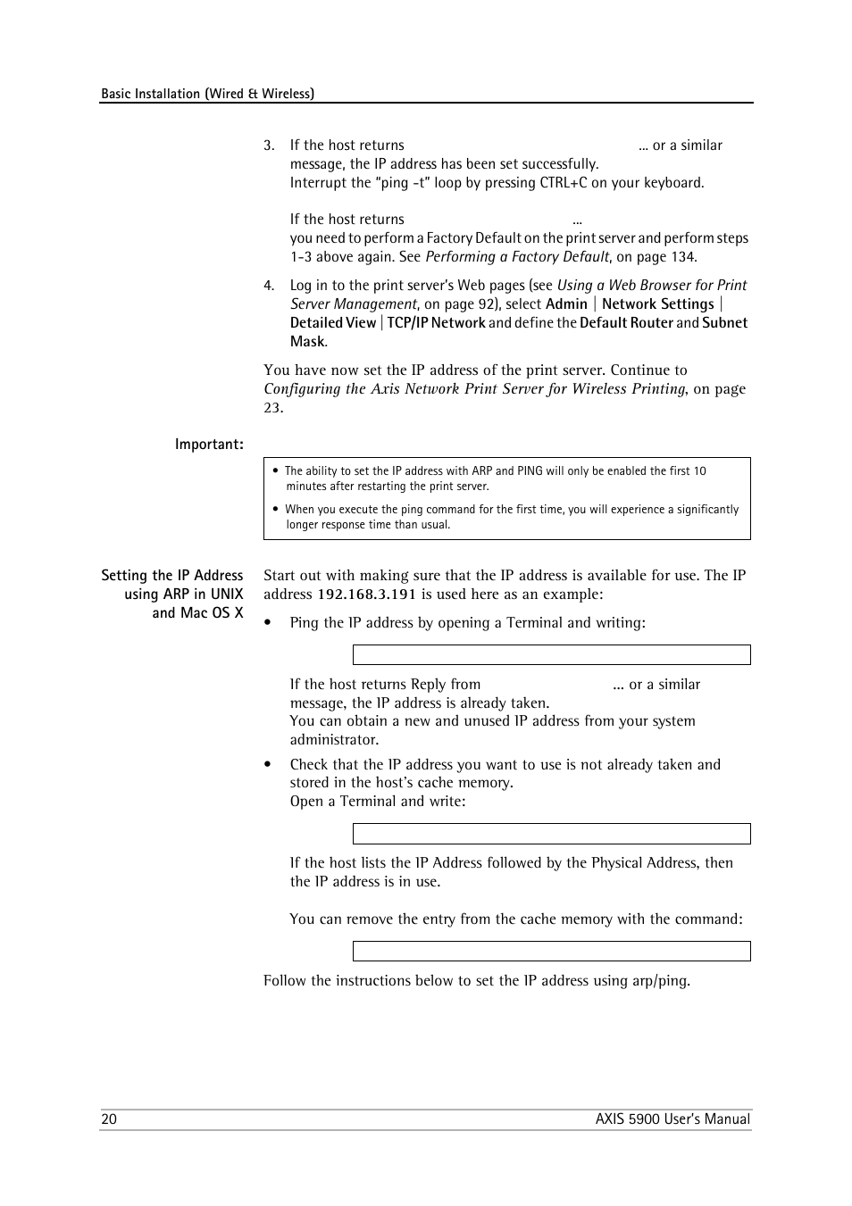 Philips AXIS 5900 User Manual | Page 20 / 160