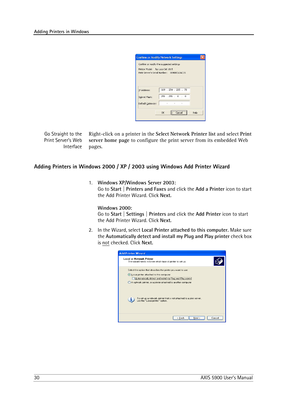 Philips AXIS 5900 User Manual | Page 30 / 160