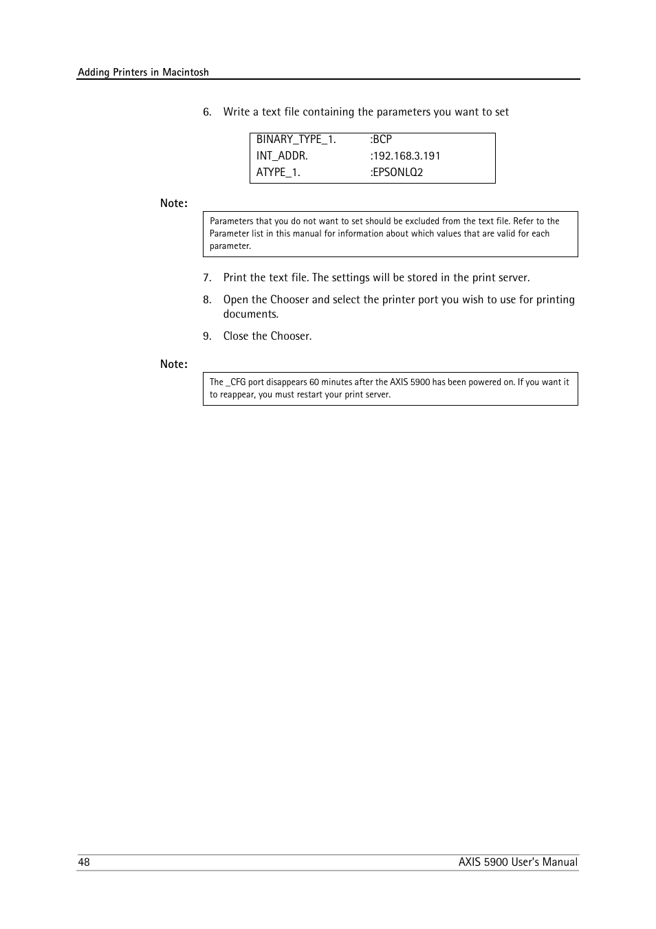 Philips AXIS 5900 User Manual | Page 48 / 160