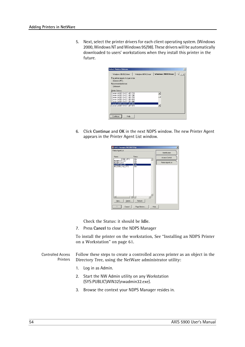 Philips AXIS 5900 User Manual | Page 54 / 160