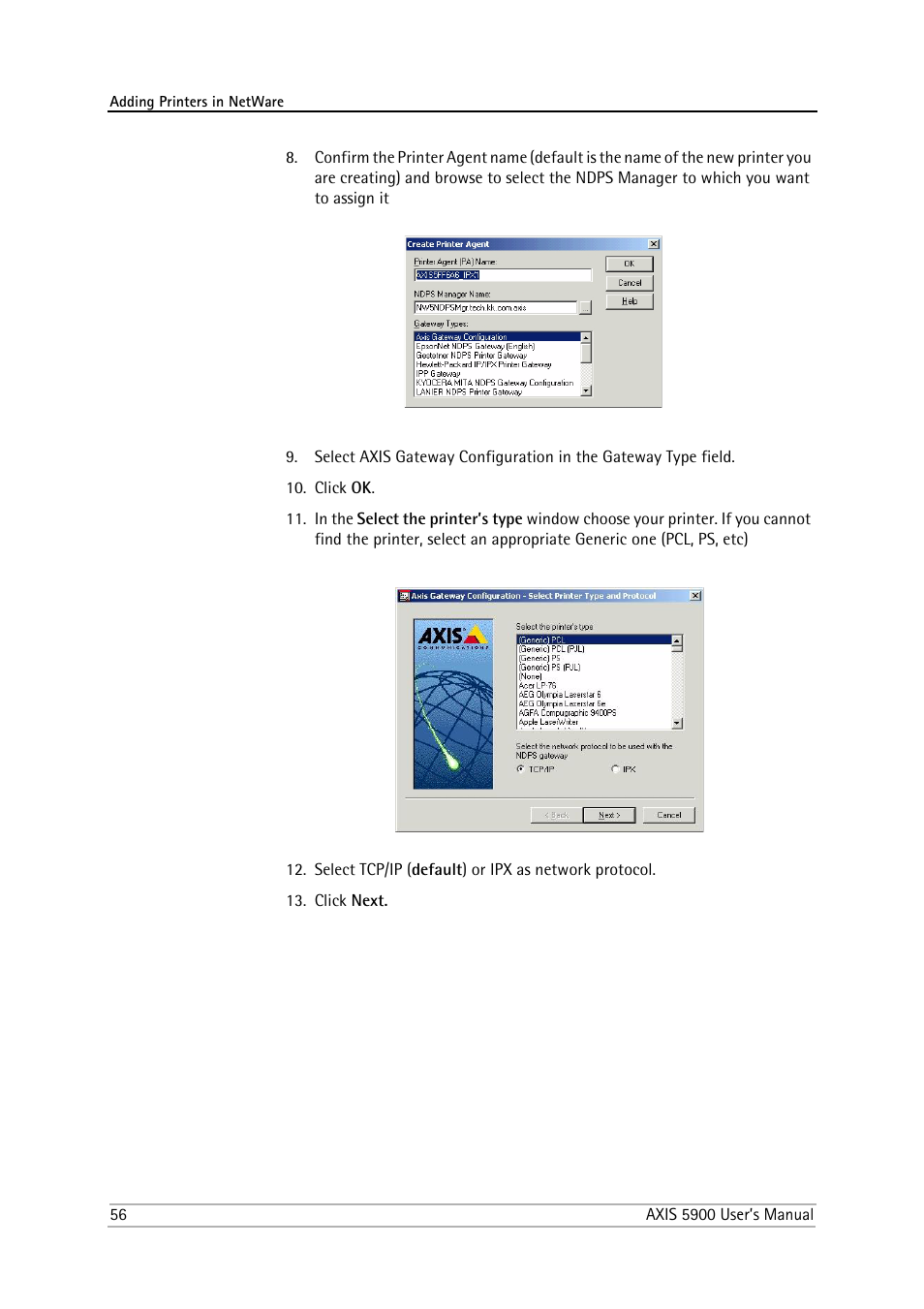 Philips AXIS 5900 User Manual | Page 56 / 160