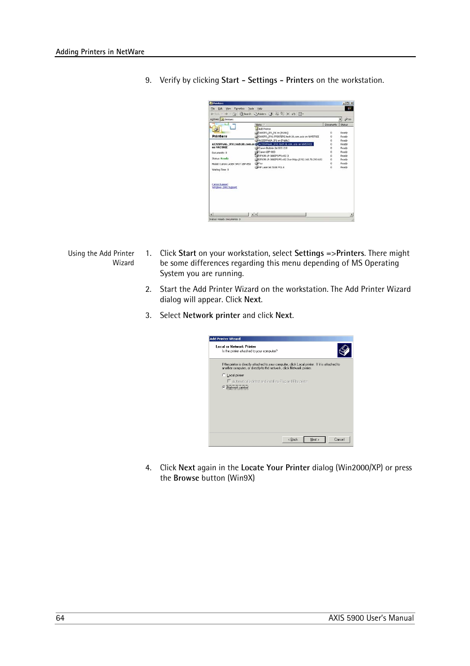 Philips AXIS 5900 User Manual | Page 64 / 160