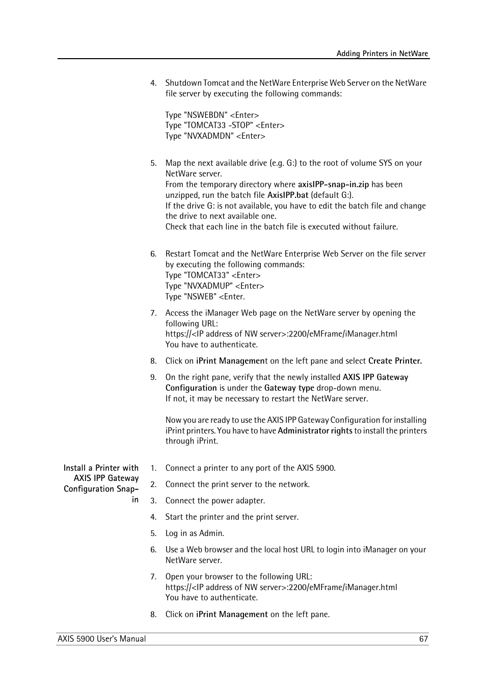 Philips AXIS 5900 User Manual | Page 67 / 160