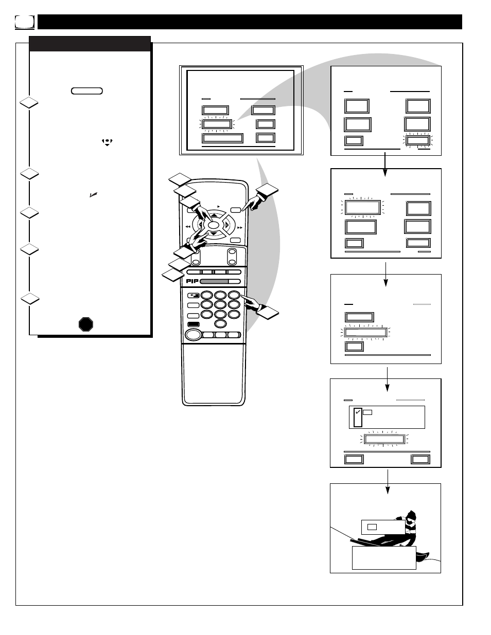 Eature, Ontrols, Continued | Philips 9P5540C1 User Manual | Page 16 / 60