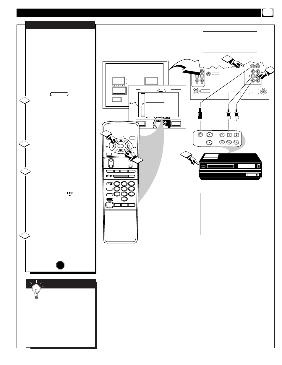 Sing the, Udio, Ideo | Nput, Acks, Continued, Mart | Philips 9P5540C1 User Manual | Page 35 / 60
