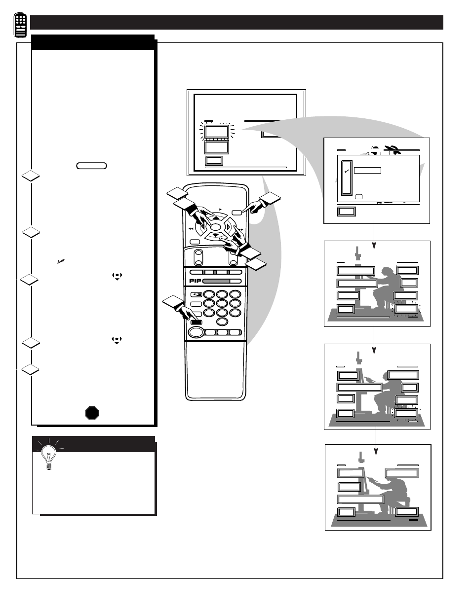 Emote, Ontrol, Peration | Continued, Stop, Smart picture | Philips 9P5540C1 User Manual | Page 38 / 60