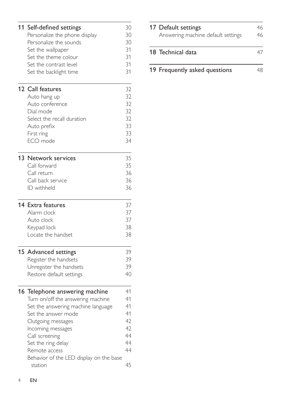 Philips SE765 User Manual | Page 4 / 52