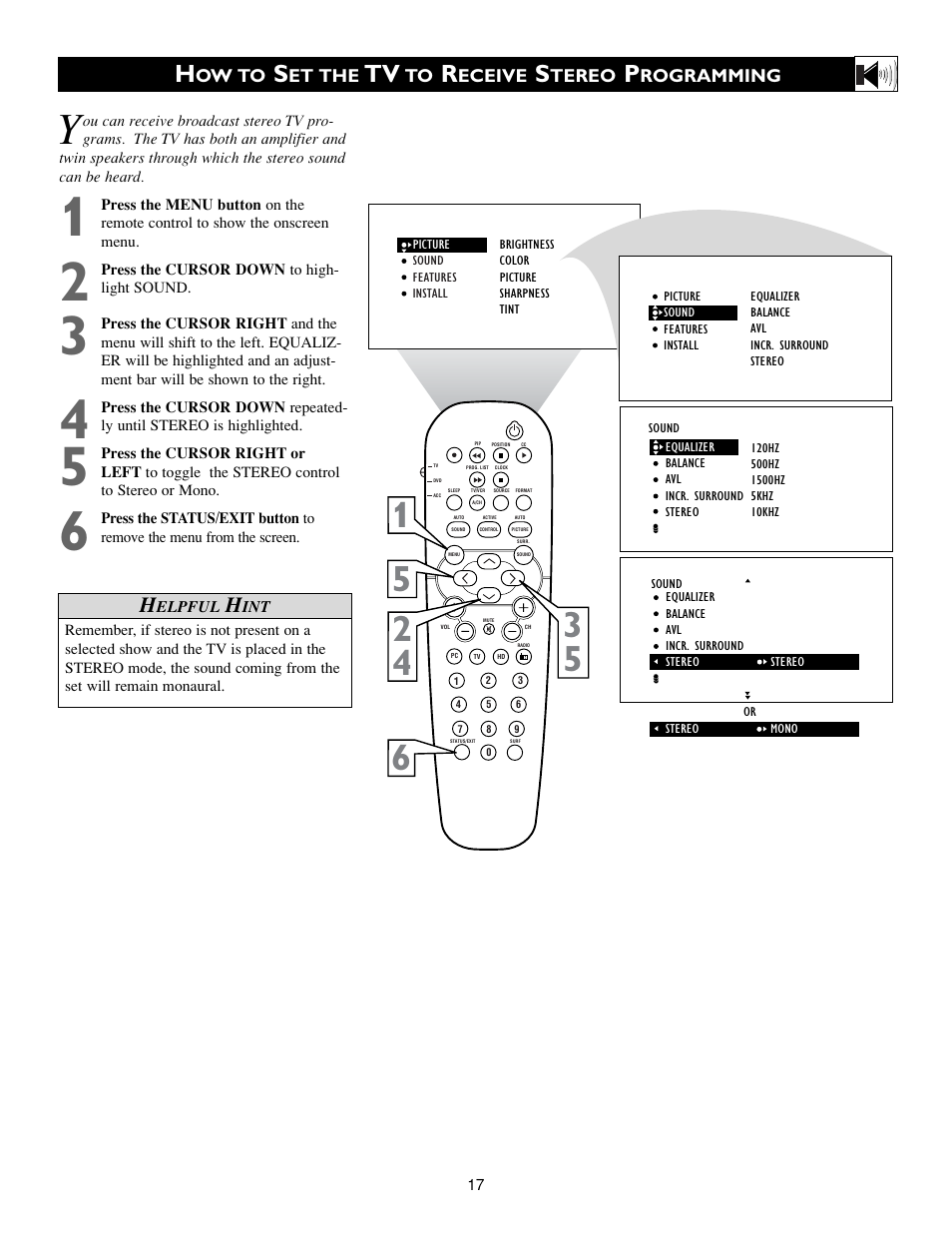 Philips 17PF9945/58 User Manual | Page 17 / 64