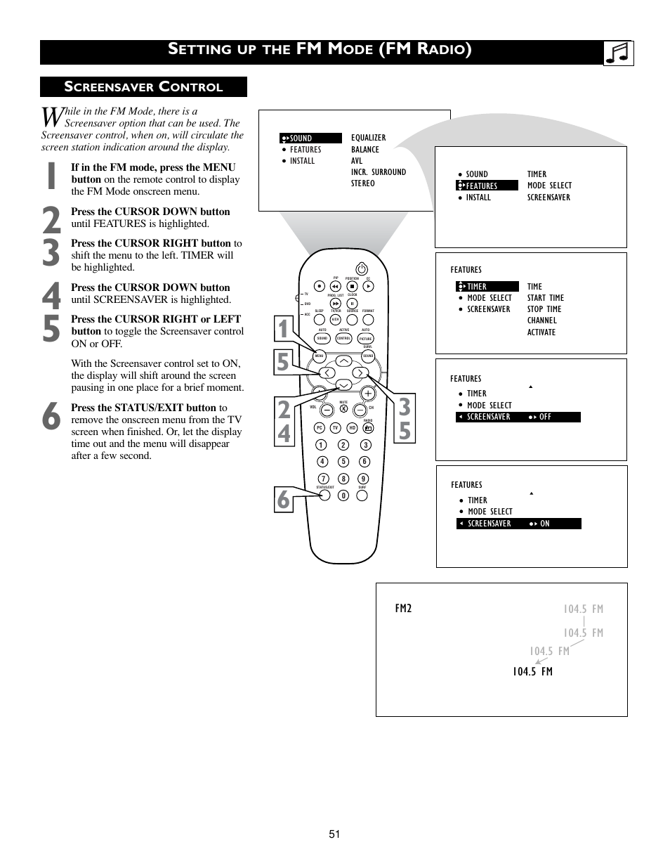 Fm m, Fm r | Philips 17PF9945/58 User Manual | Page 51 / 64