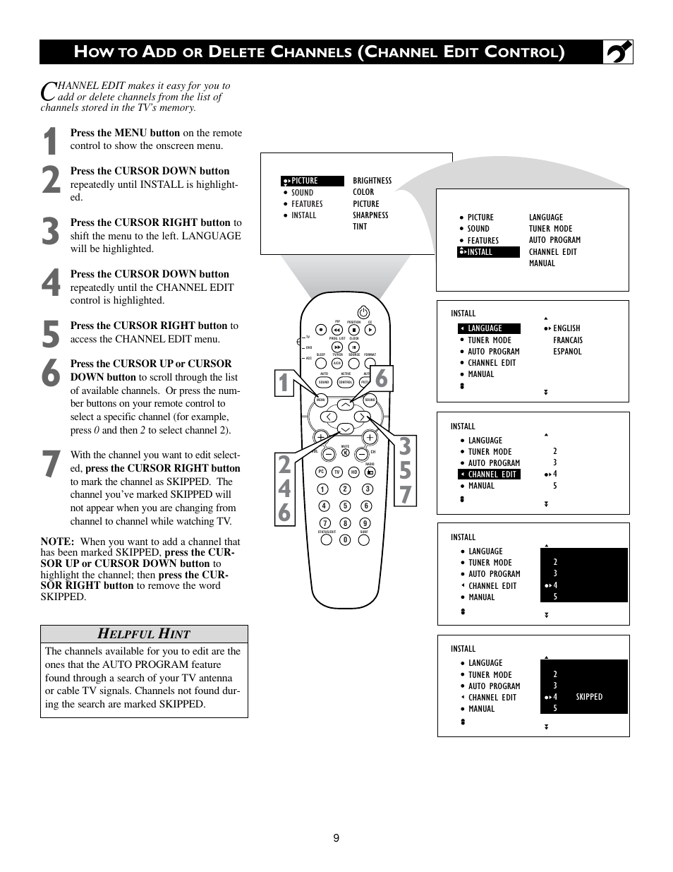 Philips 17PF9945/58 User Manual | Page 9 / 64