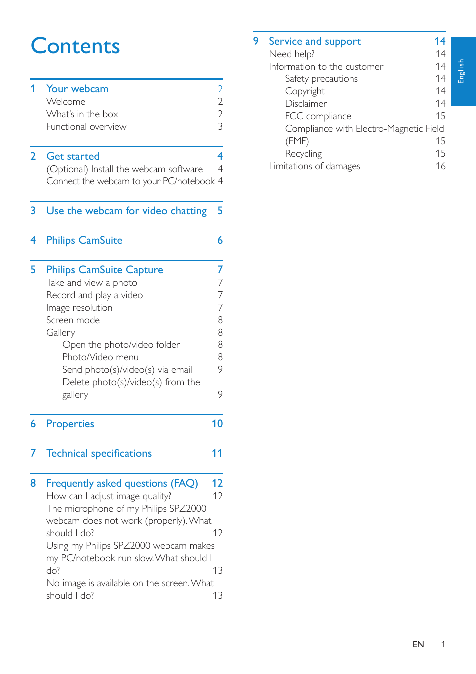 Philips SPZ2000 User Manual | Page 2 / 18