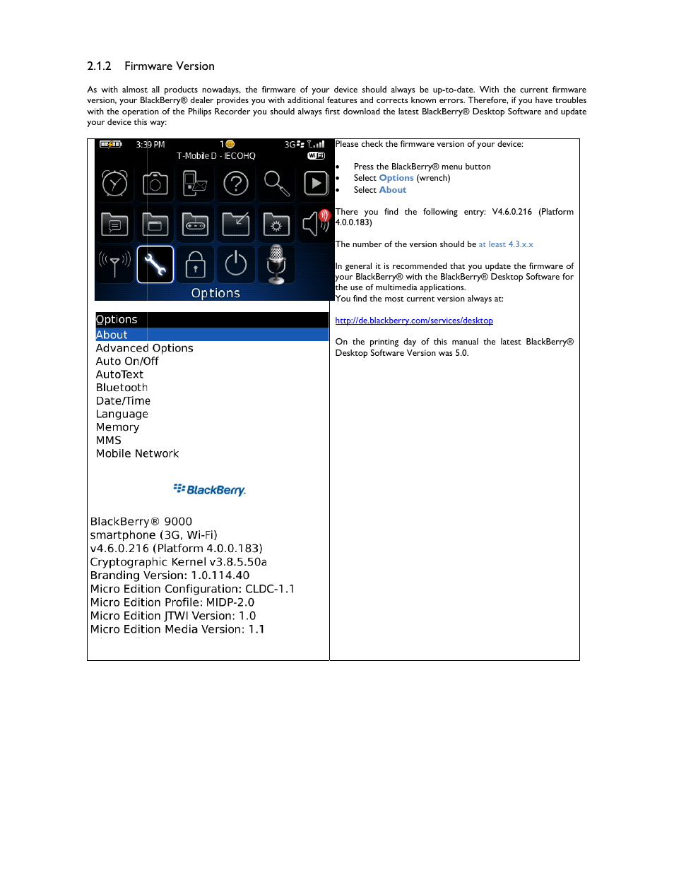 2 firm, Ware versio | Philips 1.6.0.0 User Manual | Page 5 / 42