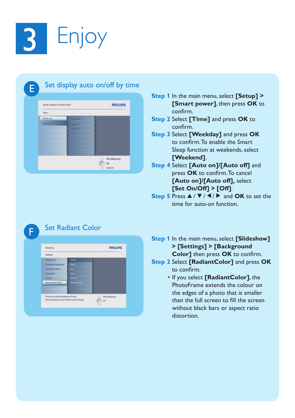 Enjoy | Philips 8FF3CDW User Manual | Page 8 / 12