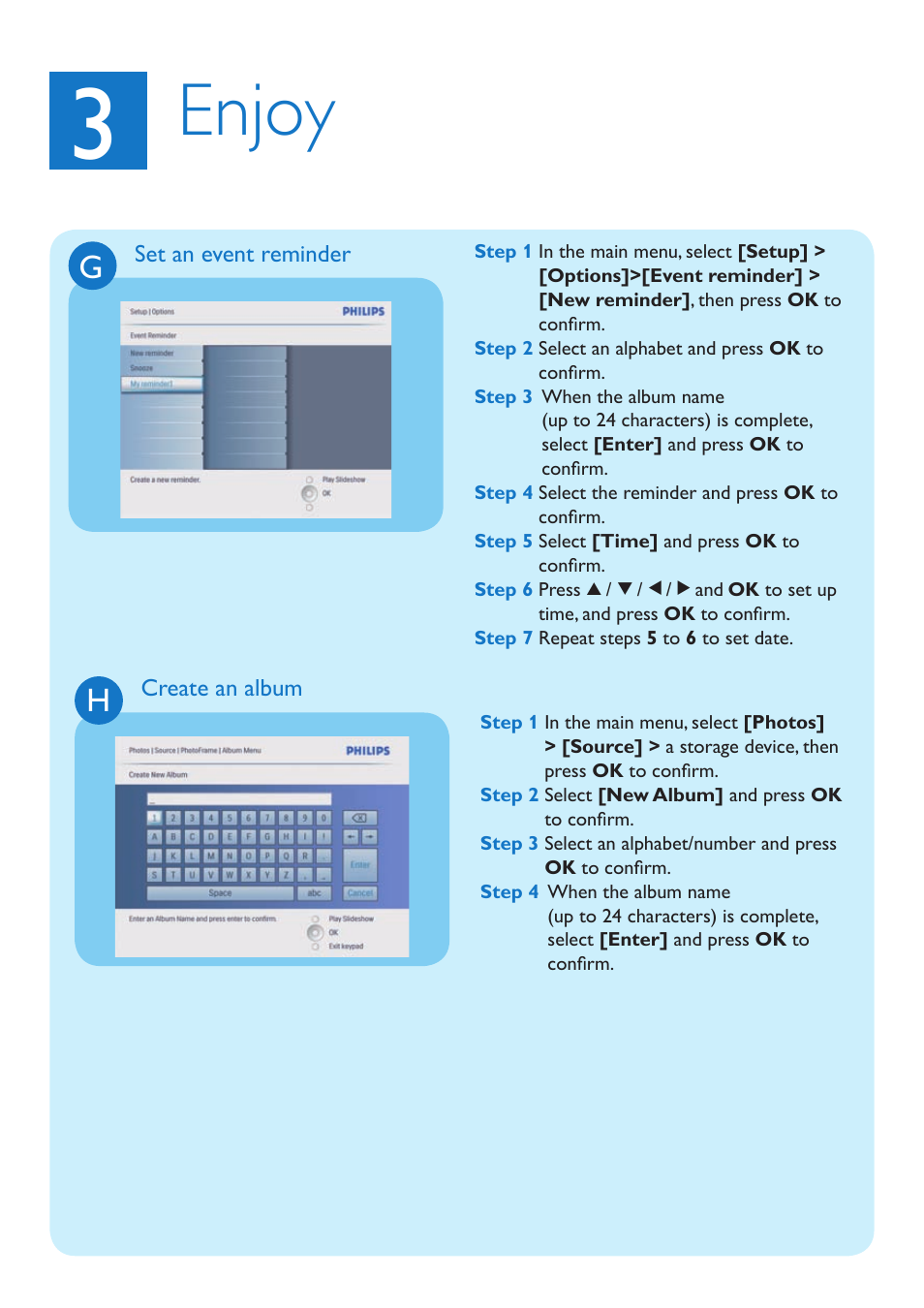 Enjoy | Philips 8FF3CDW User Manual | Page 9 / 12