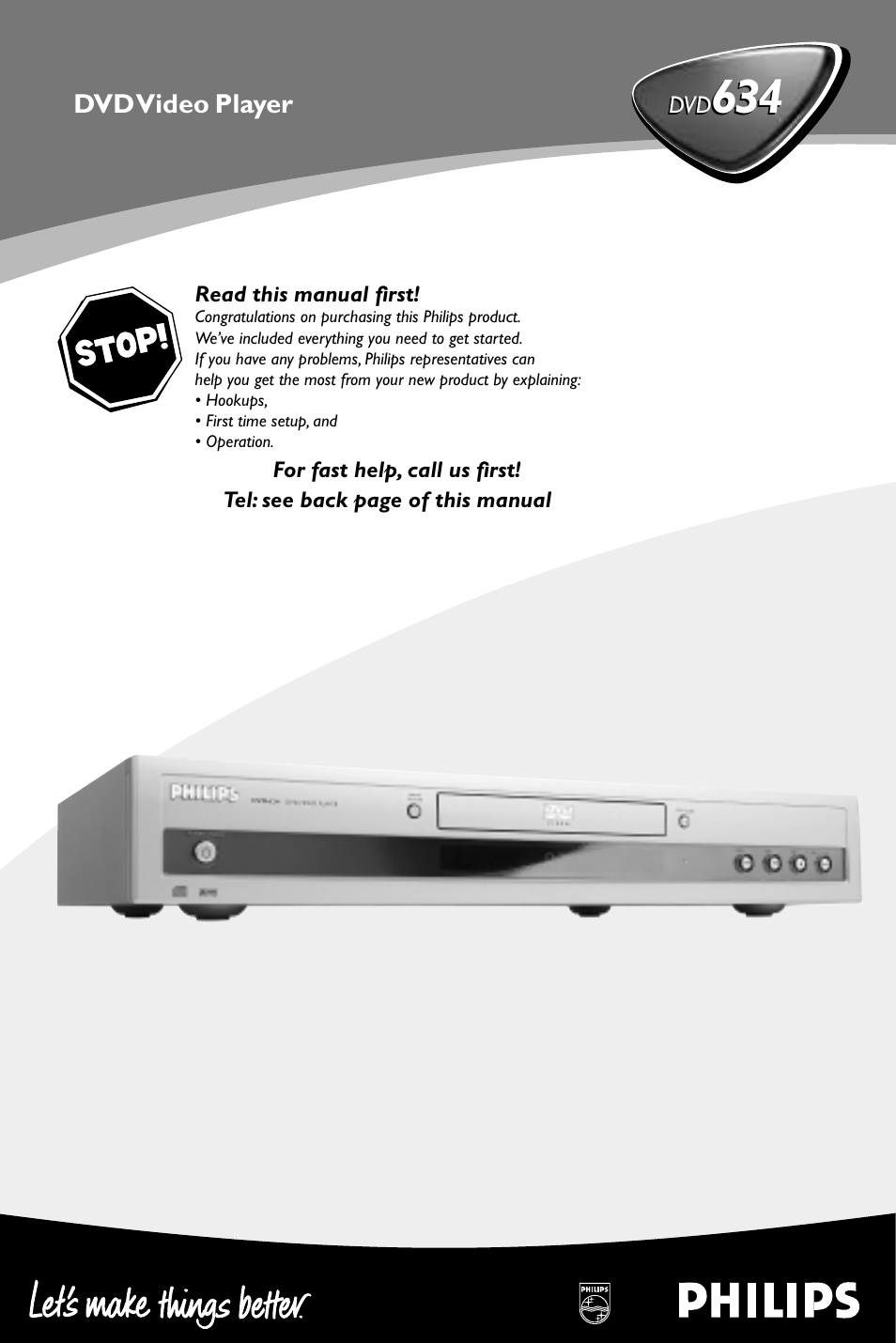 Philips DVD634 User Manual | 24 pages