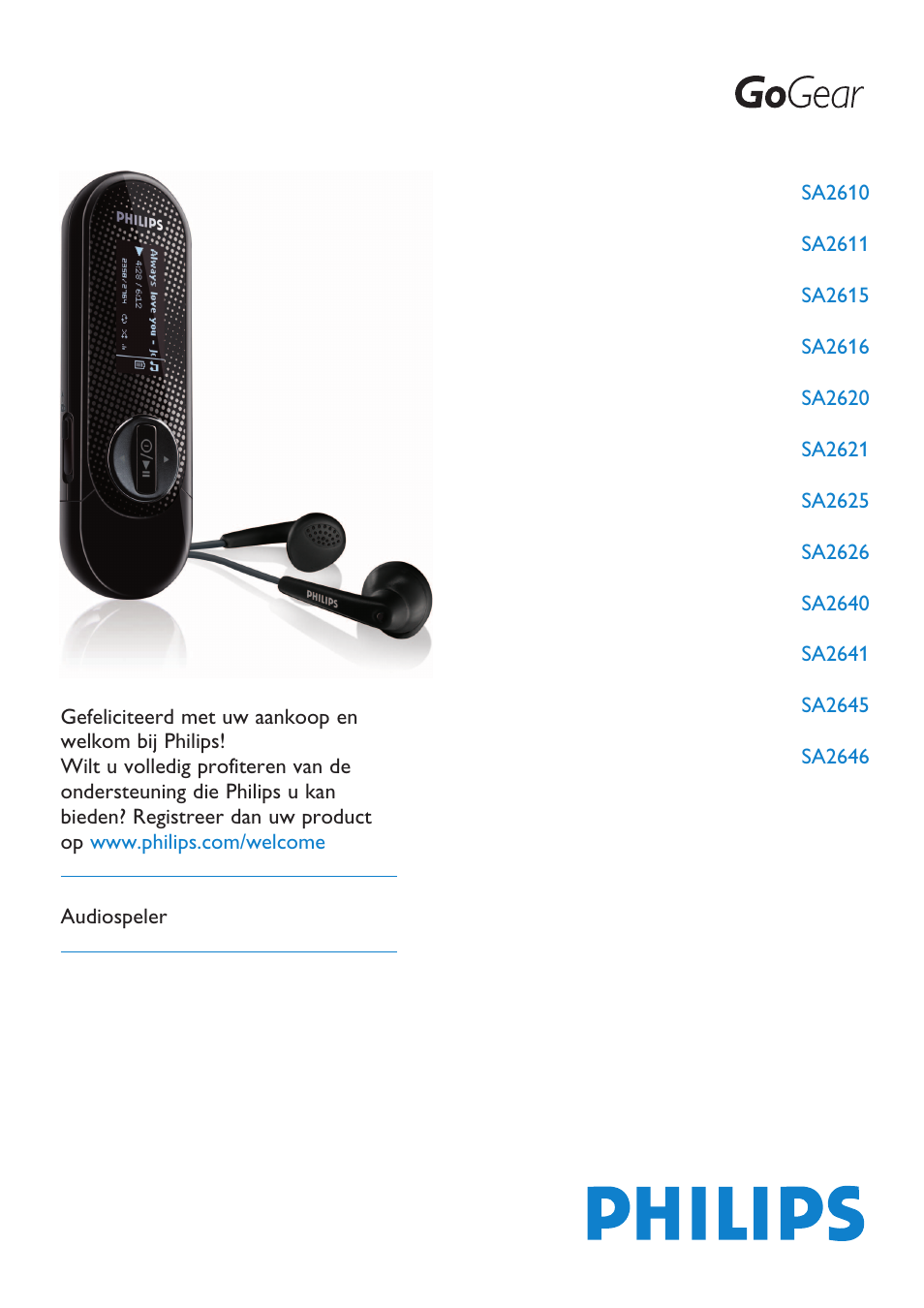 Philips GOGEAR SA2641 User Manual | 27 pages