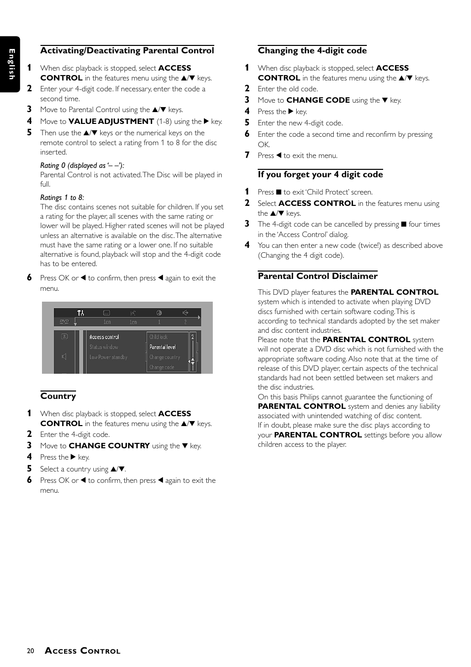 Philips DVD712/G51 User Manual | Page 20 / 22