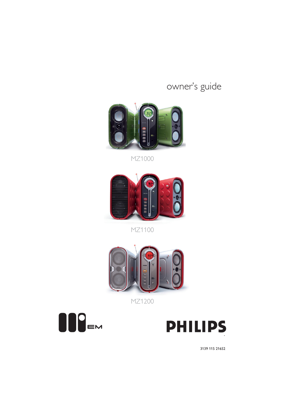 Philips MZ1100 User Manual | 24 pages