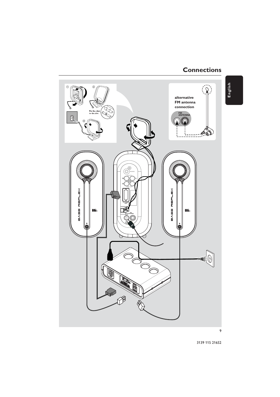 Connections | Philips MZ1100 User Manual | Page 9 / 24