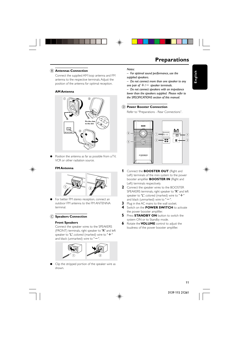 Preparations | Philips FW C798 User Manual | Page 11 / 32