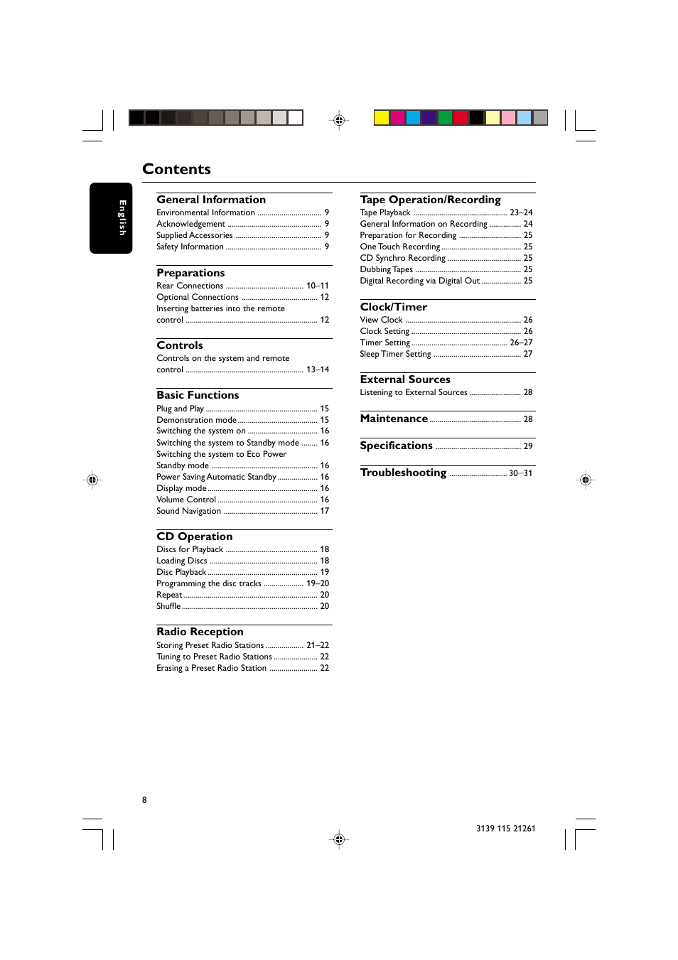 Philips FW C798 User Manual | Page 8 / 32