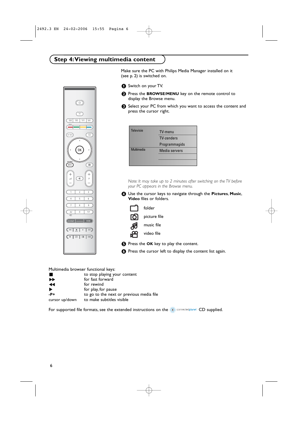 Step 4:viewing multimedia content | Philips 37-42PF9831D/10 User Manual | Page 74 / 74