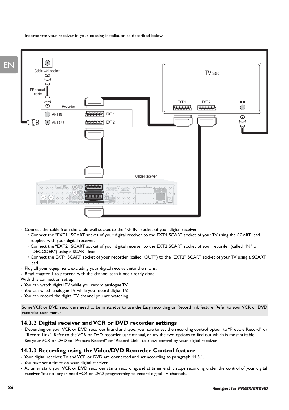 Tv set | Philips DCR 9000 User Manual | Page 38 / 64