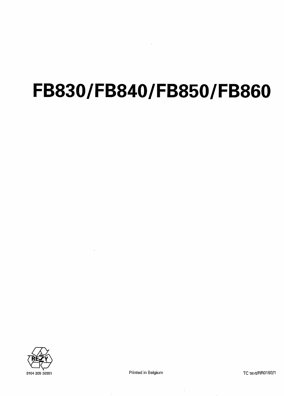 Fb830/fb840/fb850/fb860 | Philips FB 840 User Manual | Page 9 / 9