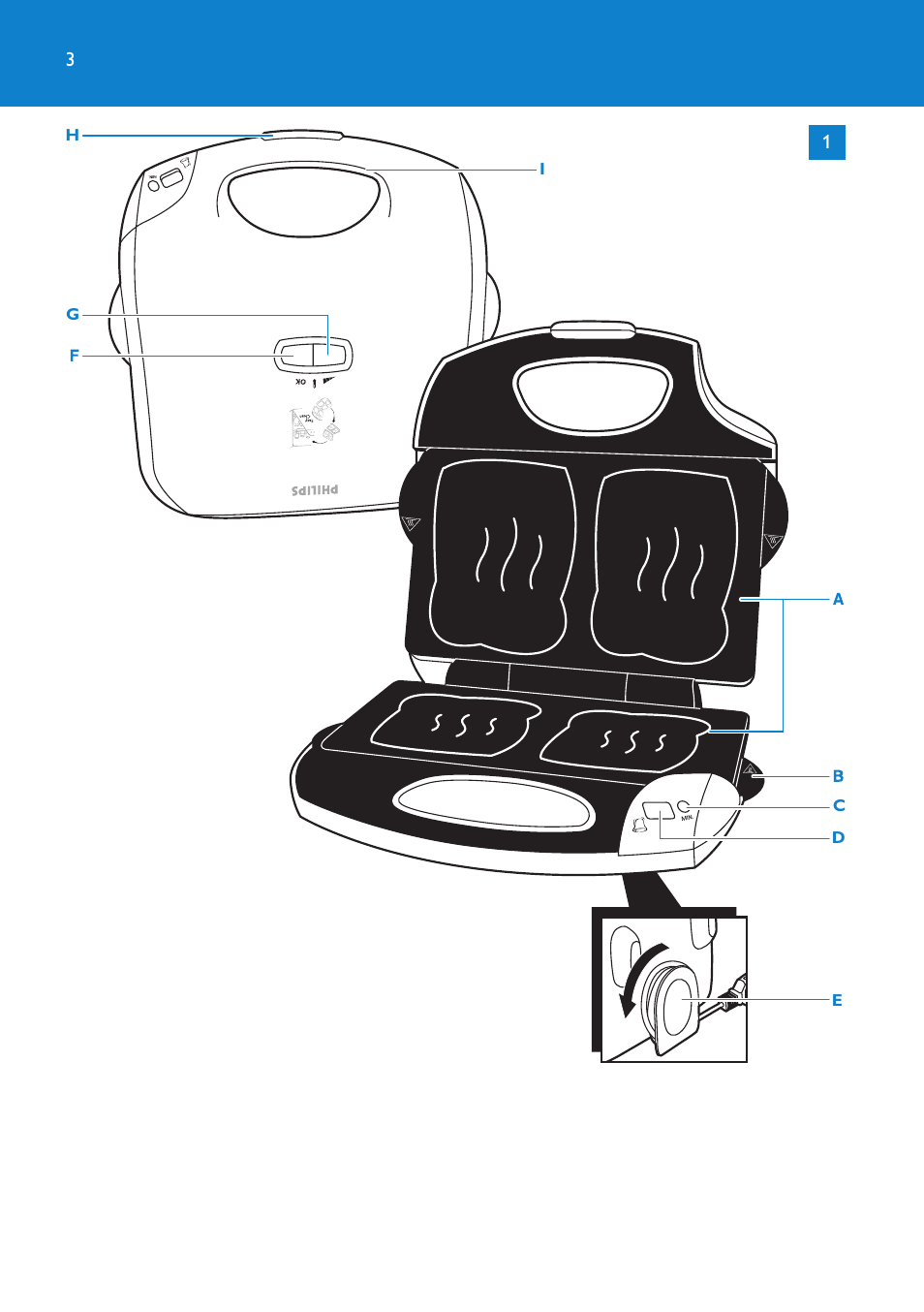 Philips sandwich maker HD2415 User Manual | Page 3 / 72