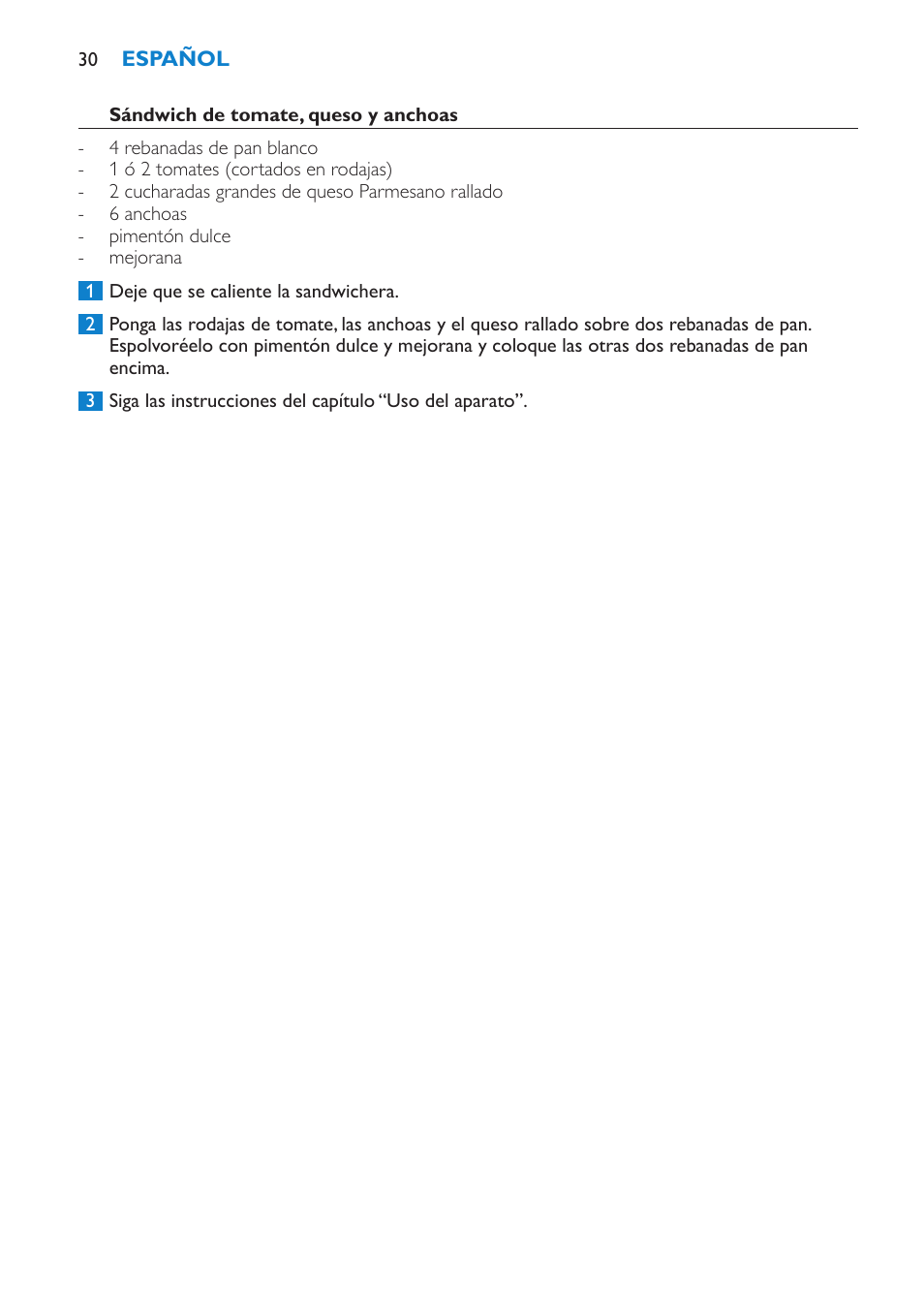 Philips sandwich maker HD2415 User Manual | Page 30 / 72