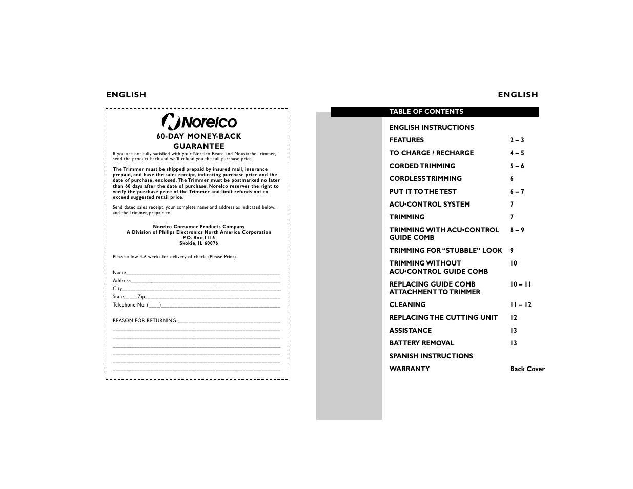 Philips T800 User Manual | Page 3 / 18