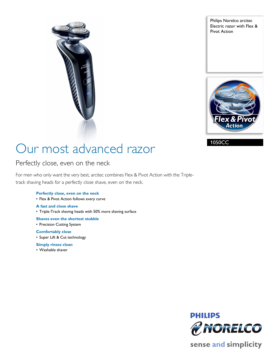 Philips 1050CC User Manual | 2 pages