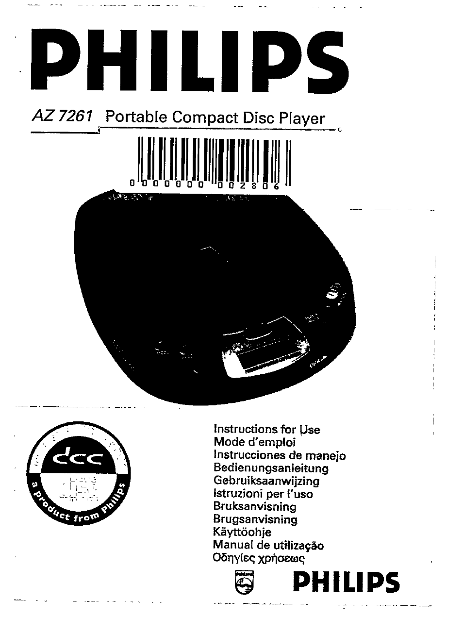 Philips AZ 7261 User Manual | 16 pages