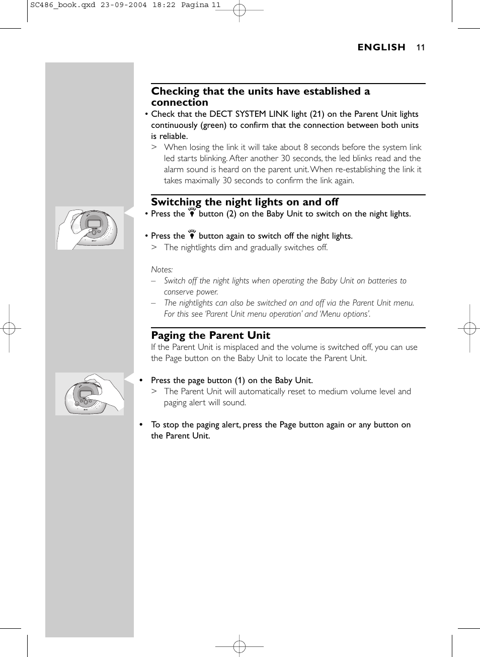 Philips DECT SC486 User Manual | Page 11 / 18