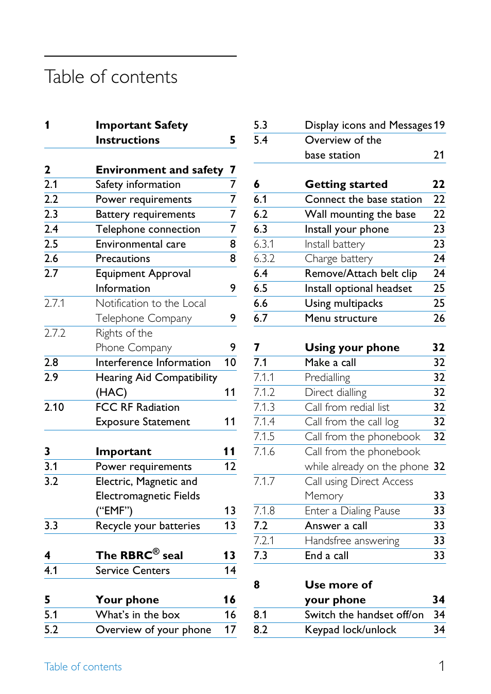 Philips SE655 User Manual | Page 3 / 73