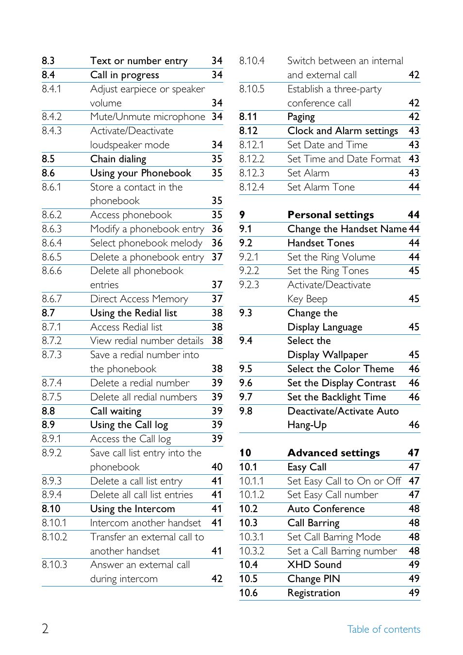 Philips SE655 User Manual | Page 4 / 73