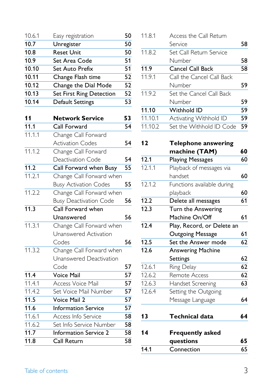 Philips SE655 User Manual | Page 5 / 73
