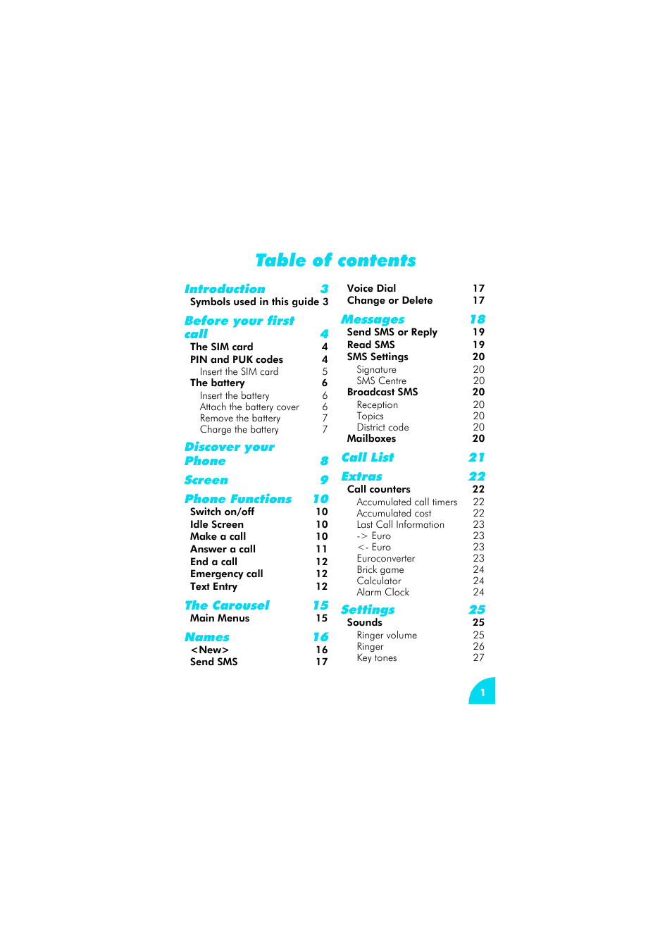 Philips az@lis 238 User Manual | Page 4 / 57