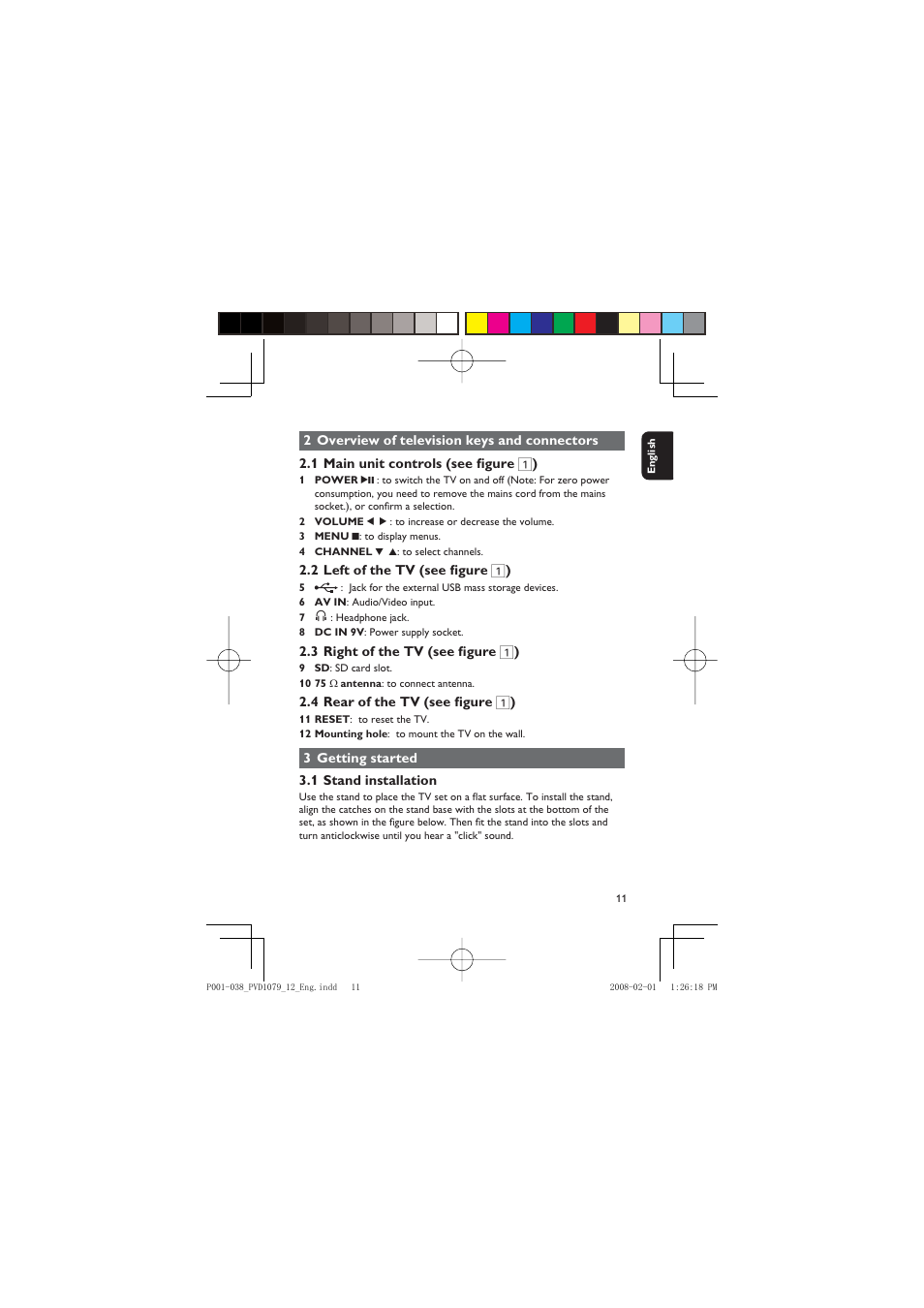 Philips PVD1079/12 User Manual | Page 11 / 39