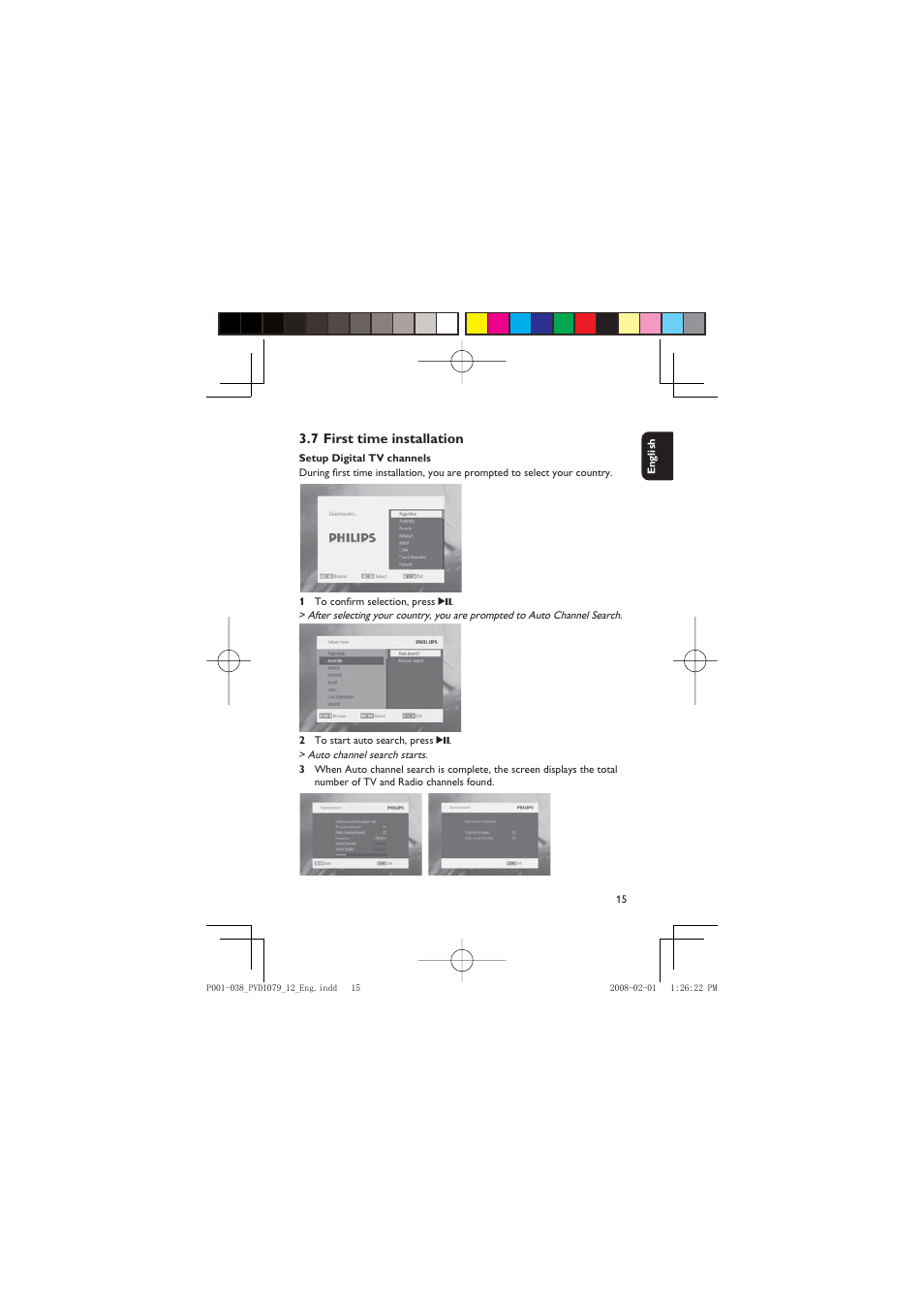 Philips PVD1079/12 User Manual | Page 15 / 39